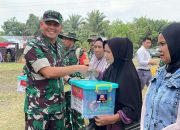 Wujud Kepedulian TNI, Kodim 0427/Way Kanan Salurkan Bantuan Sosial kepada Warga Gunung Sangkaran