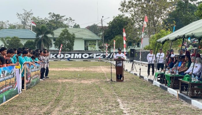 Meriahkan HUT ke-81 TNI, Kodim Way Kanan Gelar Turnamen U-16